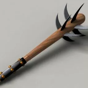 Bladed Mace Weapon 3d model