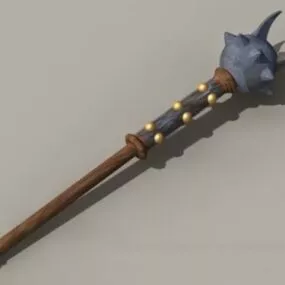 Spiked Ball Mace 3d model
