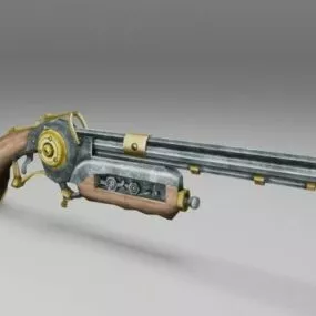 Old Antique Gun 3d model