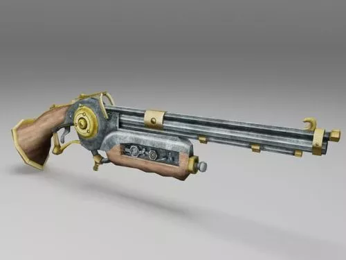 Old Antique Gun 3d model Old Antique Gun 3d model