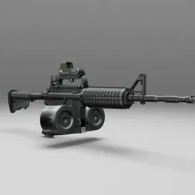 M4a1 Assault Rifle 3d model