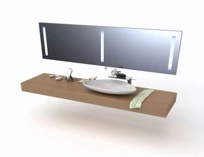Simple Industrial Sink 3d model