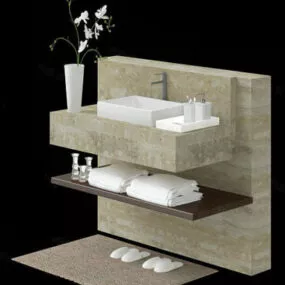 Bathroom Vanity And Accessories 3d model
