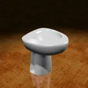 Bathroom Floor Sink 3d model