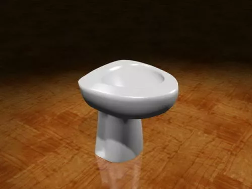 Bathroom Floor Sink 3d model Bathroom Floor Sink 3d model
