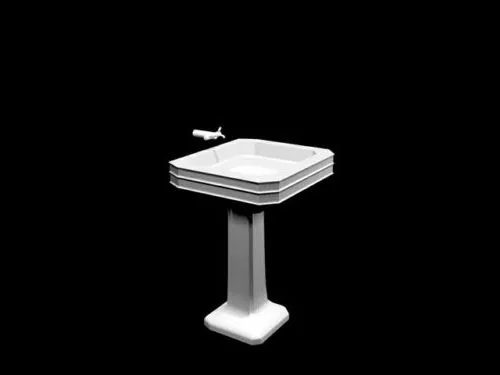 Floor Stand Basin 3d model Floor Stand Basin 3d model
