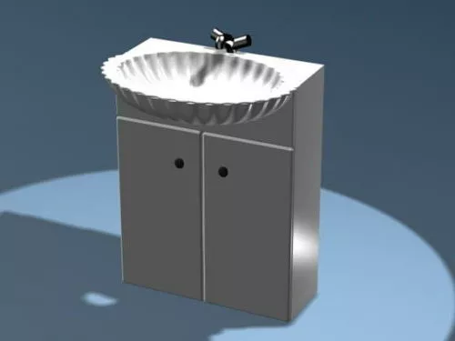 Bathroom Cabinet Basin 3d model Bathroom Cabinet Basin 3d model