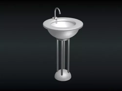 Standing Bathroom Basin 3d model Standing Bathroom Basin 3d model
