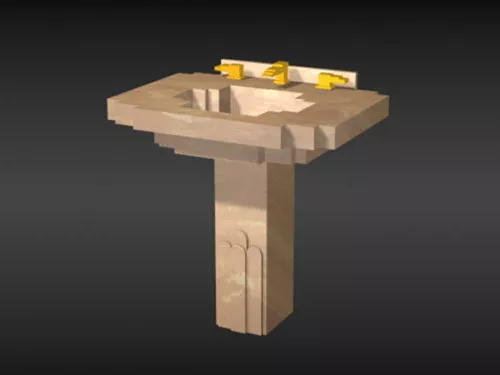 Sink Three Holes 3d model