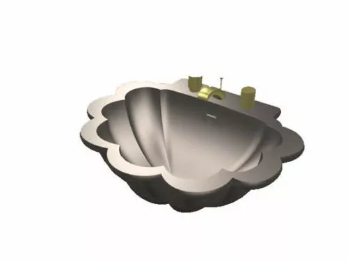 Oval Toilet Modern Sanitary 3d model
