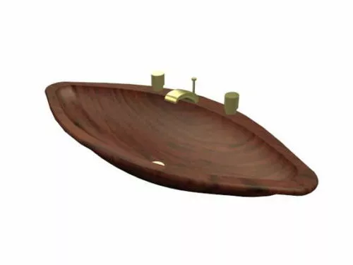 Pantry Wash Basin With Cabinet Mirror 3d model
