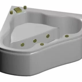 Whirlpool Bathtub 3d model
