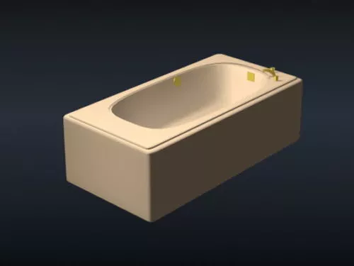 Oval Toilet Modern Sanitary 3d model