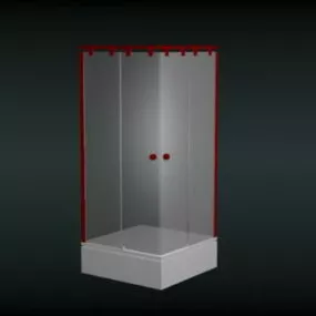 Bathroom Standing Shower 3d model