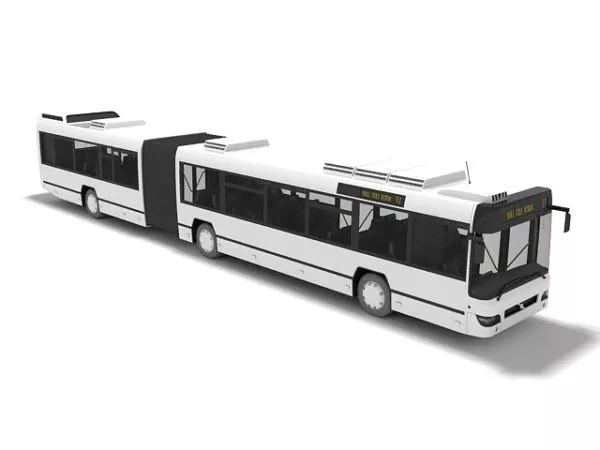 Yellow Bus School Vehicle 3d model