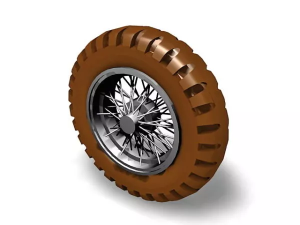 Collection Of Car Wheels 3d model