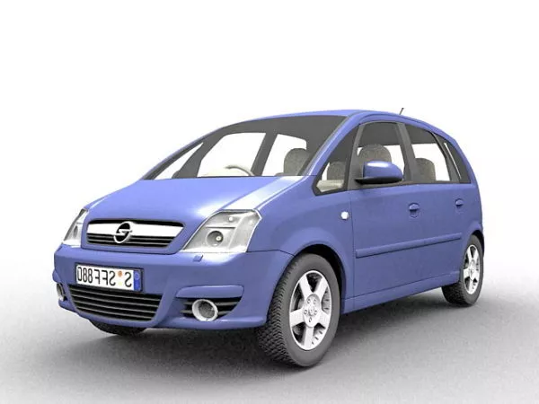 Opel Meriva Mpv 3d model Opel Meriva Mpv 3d model