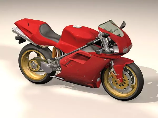 Ducati 916 Sport Bike 3d model Ducati 916 Sport Bike 3d model