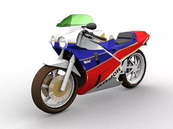Red Honda Civic Sport Car 3d model