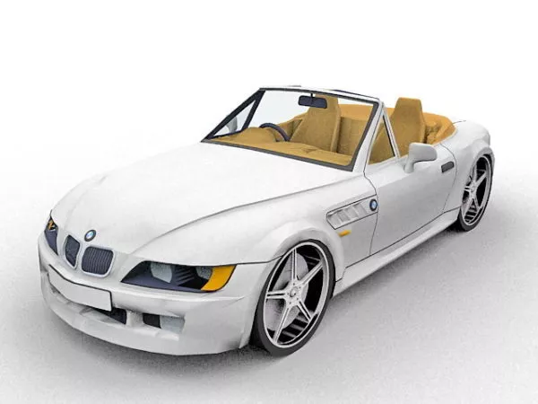 Mini Cooper Convertible Car 3d model