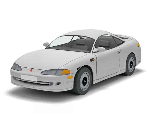 Mitsubishi Eclipse Sport Car 3d model Mitsubishi Eclipse Sport Car 3d model