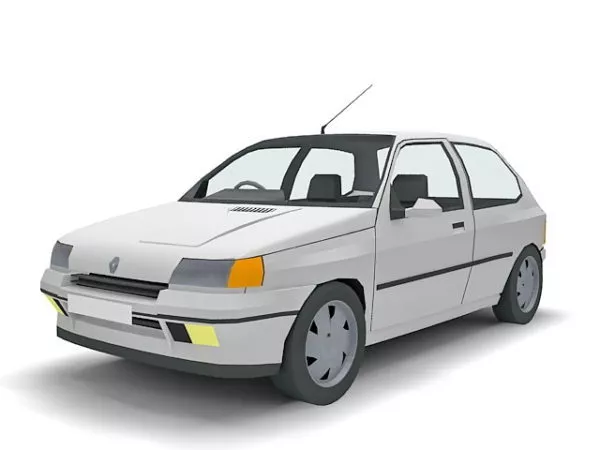 Renault Clio 3-door Hatchback 3d model Renault Clio 3-door Hatchback 3d model