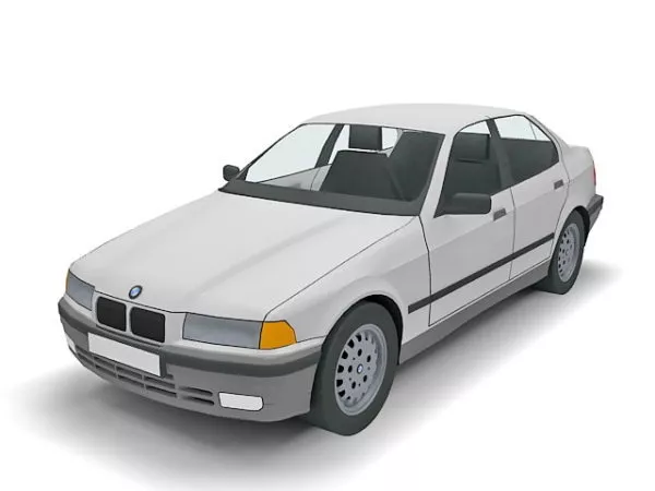 Bmw 325 Saloon 3d model Bmw 325 Saloon 3d model