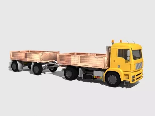 Dump Truck Trailer 3d model Dump Truck Trailer 3d model