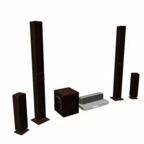 Home Theatre Audio System 3d model