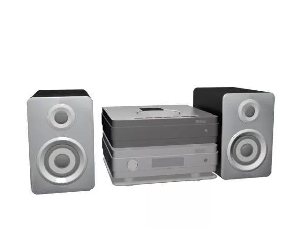 Home Theatre Sound System 3d model Home Theatre Sound System 3d model