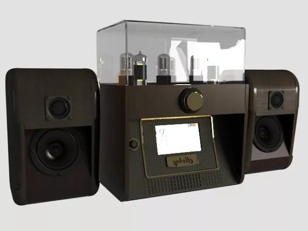 Vintage Audio System 3d model Vintage Audio System 3d model