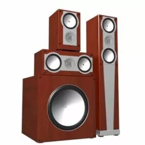 Home Audio System Subwoofer 3d model