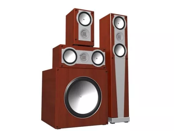 Home Audio System Subwoofer 3d model Home Audio System Subwoofer 3d model