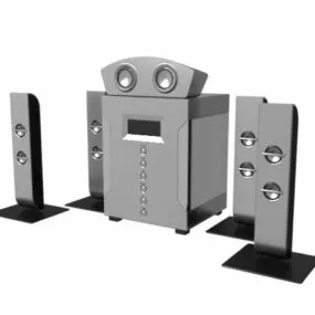 Desktop Surround Speakers 3d model