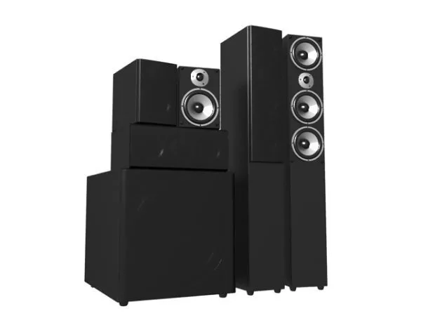 Audio Speaker Wood Case 3d model