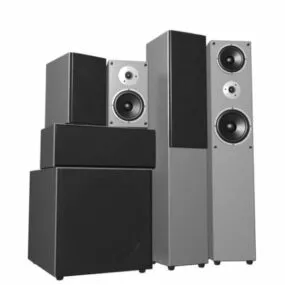 Sound Bars And Surround Sound System 3d model