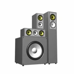 Home Sound System 3d model