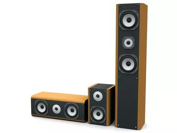 Audio Speaker Wood Case 3d model