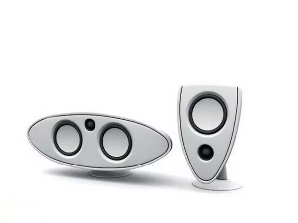 Audio Speaker With Glass Stand 3d model