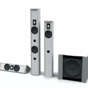 Home Theatre Speaker System 3d model