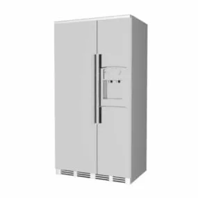 Fridge With Ice Dispenser 3d model