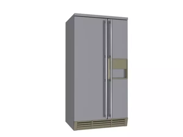 Side By Side Refrigerator 3d model Side By Side Refrigerator 3d model
