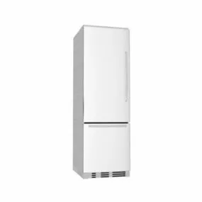 Kitchen White Refrigerator 3d model