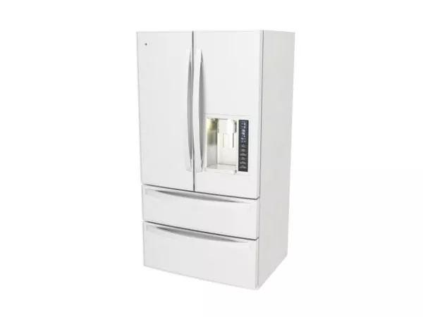 Lowpoly Refrigerator Freezer Smooth Edge 3d model