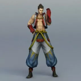 Young Guy Fighter 3d model