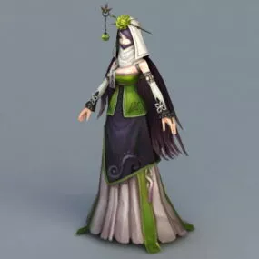 Masked Lady 3d model