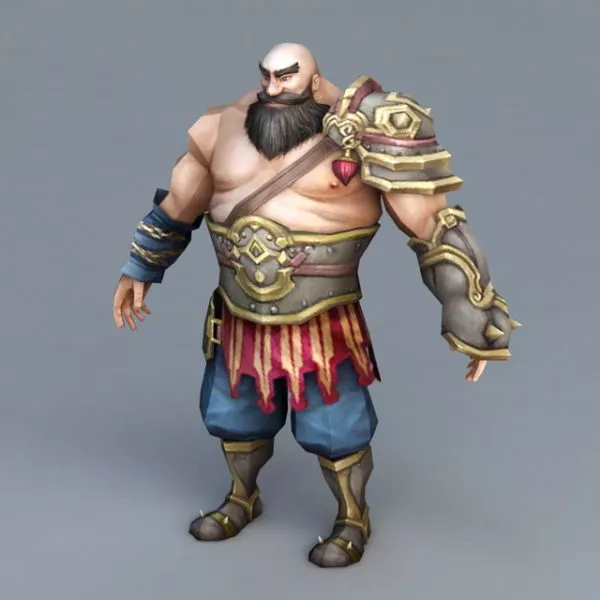 Strong Warrior 3d model Strong Warrior 3d model