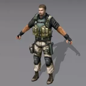 Us Military Special Forces Soldier 3d model