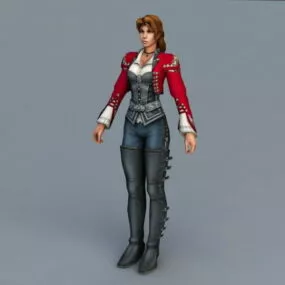 Female Viking Warrior Woman 3d model