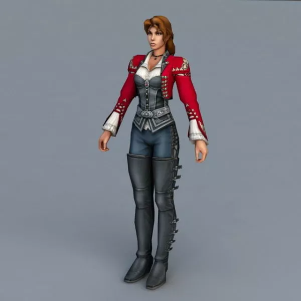 Female Viking Warrior Woman 3d model Female Viking Warrior Woman 3d model